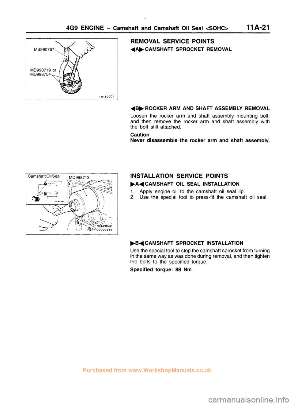MITSUBISHI CARISMA 1995  Workshop Manual 
 
www.WorkshopManuals.co.uk

 
Purchased from www.WorkshopManuals.co.uk 