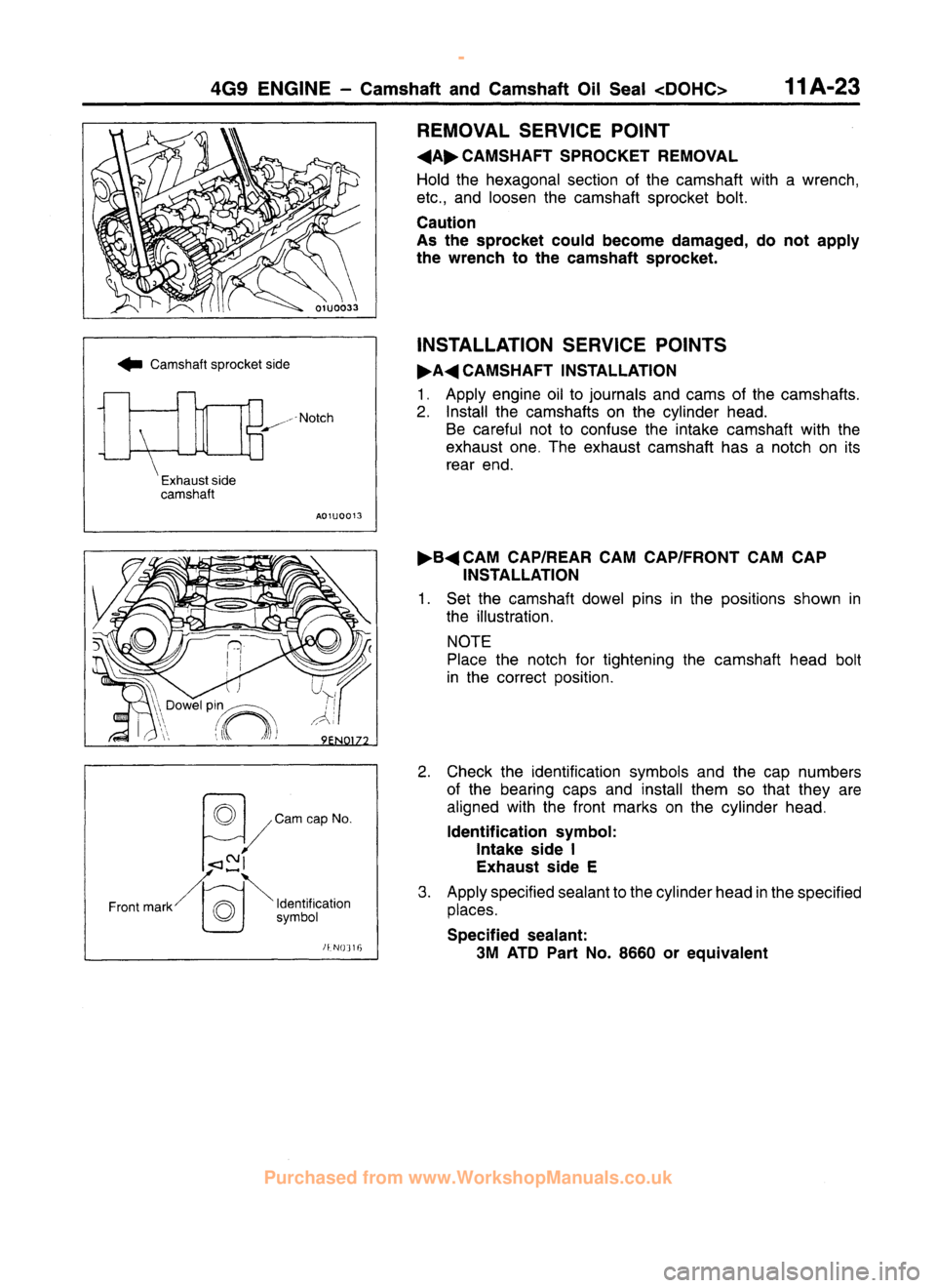 MITSUBISHI CARISMA 1995  Workshop Manual 
 
www.WorkshopManuals.co.uk

 
Purchased from www.WorkshopManuals.co.uk 
