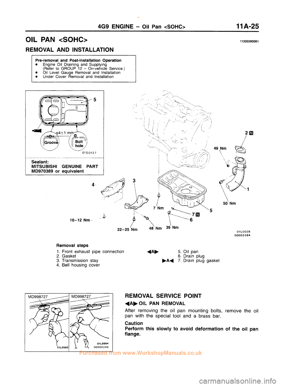 MITSUBISHI CARISMA 1995  Workshop Manual 
 
www.WorkshopManuals.co.uk

 
Purchased from www.WorkshopManuals.co.uk 
