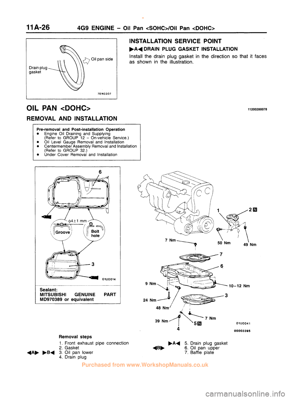MITSUBISHI CARISMA 1995  Workshop Manual 
 
www.WorkshopManuals.co.uk

 
Purchased from www.WorkshopManuals.co.uk 