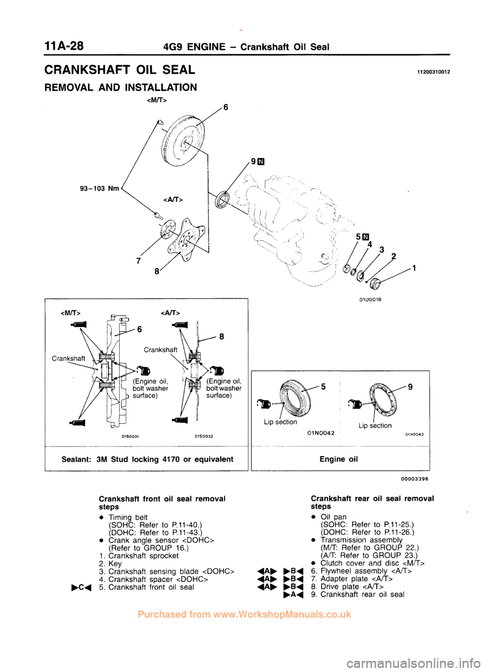 MITSUBISHI CARISMA 1995  Workshop Manual 
 
www.WorkshopManuals.co.uk

 
Purchased from www.WorkshopManuals.co.uk 