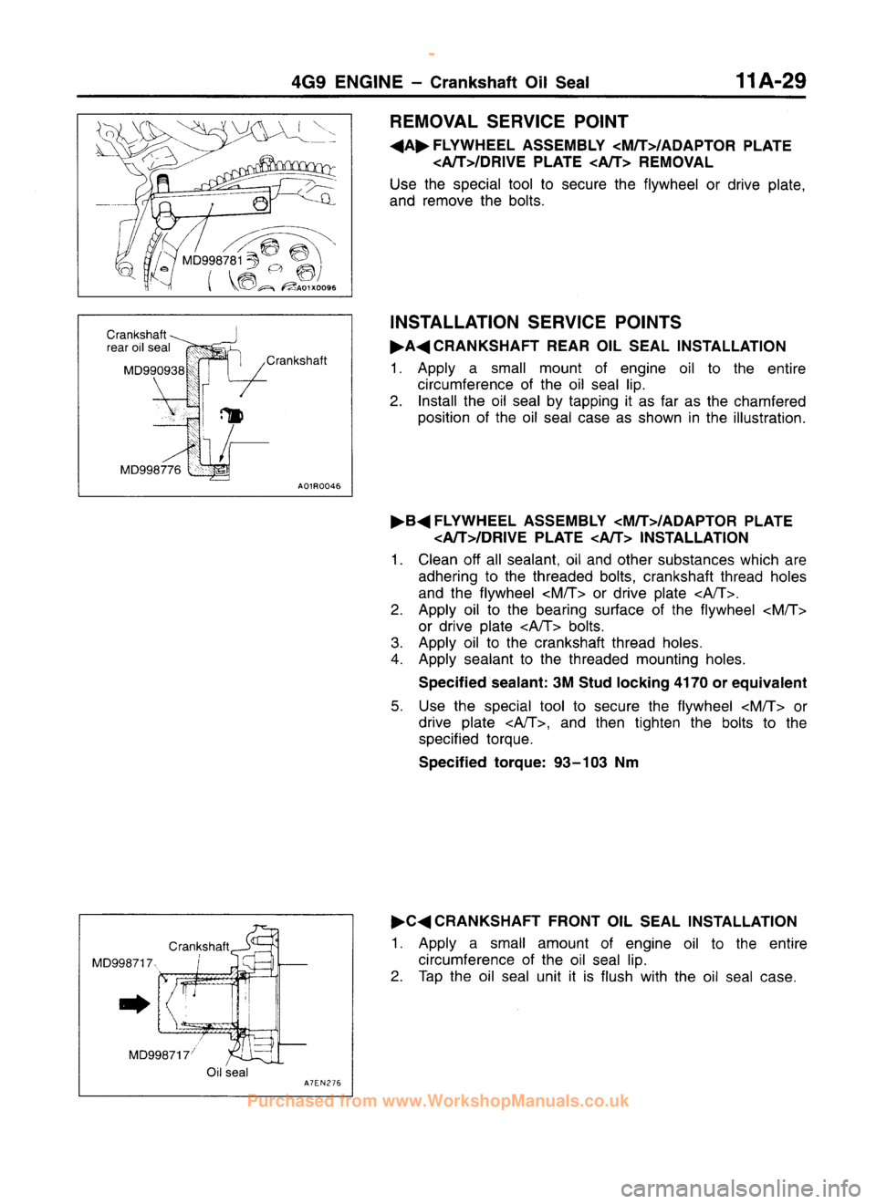 MITSUBISHI CARISMA 1995  Workshop Manual 
 
www.WorkshopManuals.co.uk

 
Purchased from www.WorkshopManuals.co.uk 