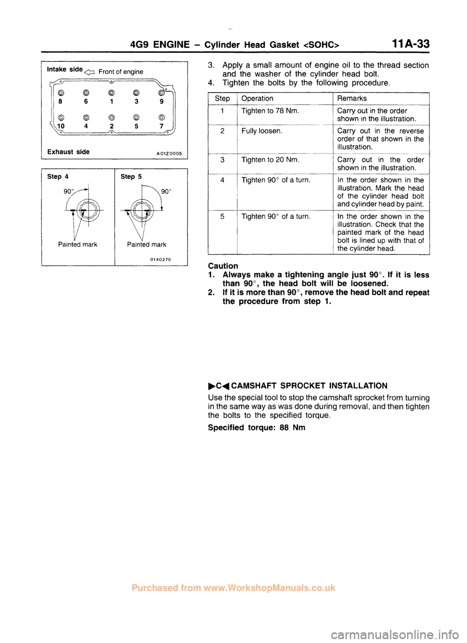 MITSUBISHI CARISMA 1995 Workshop Manual
www.WorkshopManuals.co.uk
Purchased from www.WorkshopManuals.co.uk MITSUBISHI CARISMA 1995 Workshop Manual
www.WorkshopManuals.co.uk
Purchased from www.WorkshopManuals.co.uk