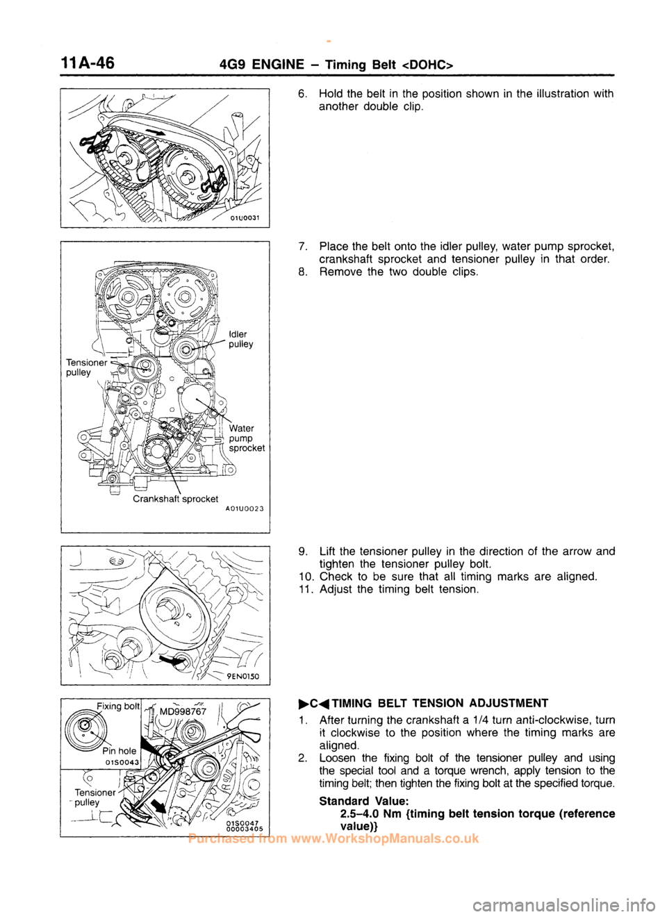 MITSUBISHI CARISMA 1995 Workshop Manual
www.WorkshopManuals.co.uk
Purchased from www.WorkshopManuals.co.uk MITSUBISHI CARISMA 1995 Workshop Manual
www.WorkshopManuals.co.uk
Purchased from www.WorkshopManuals.co.uk