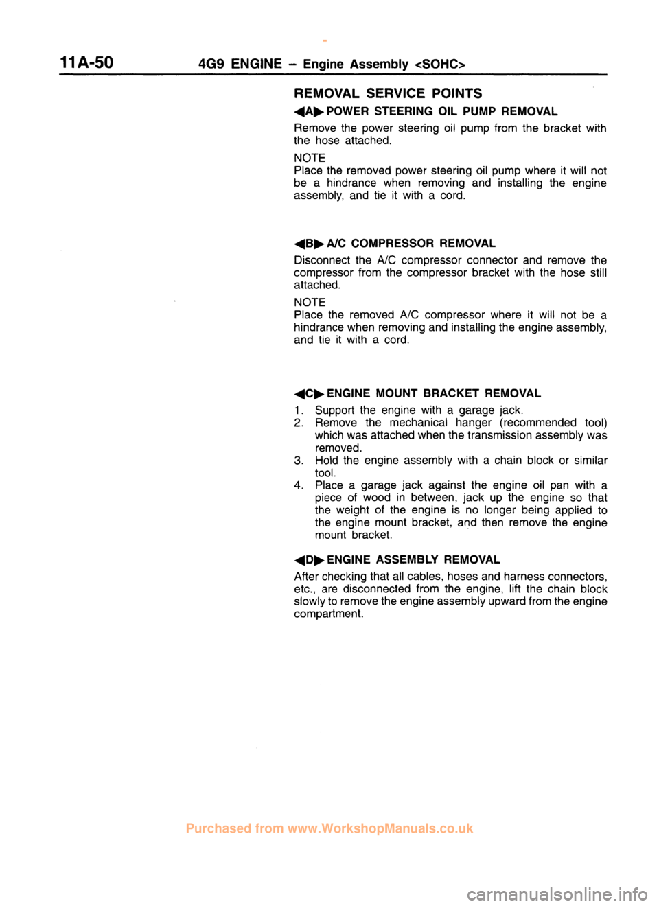 MITSUBISHI CARISMA 1995  Workshop Manual 
 
www.WorkshopManuals.co.uk

 
Purchased from www.WorkshopManuals.co.uk 