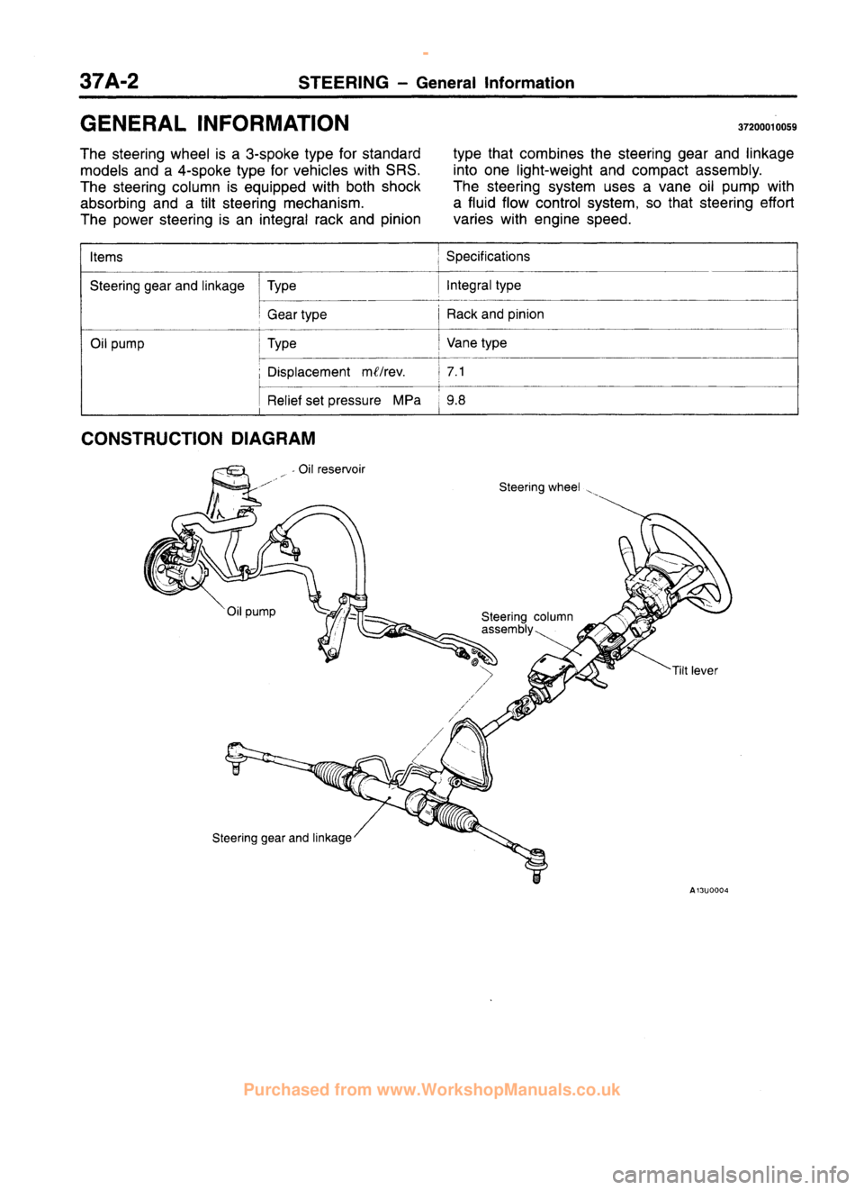 MITSUBISHI CARISMA 1995  Workshop Manual 
 
www.WorkshopManuals.co.uk

 
Purchased from www.WorkshopManuals.co.uk 