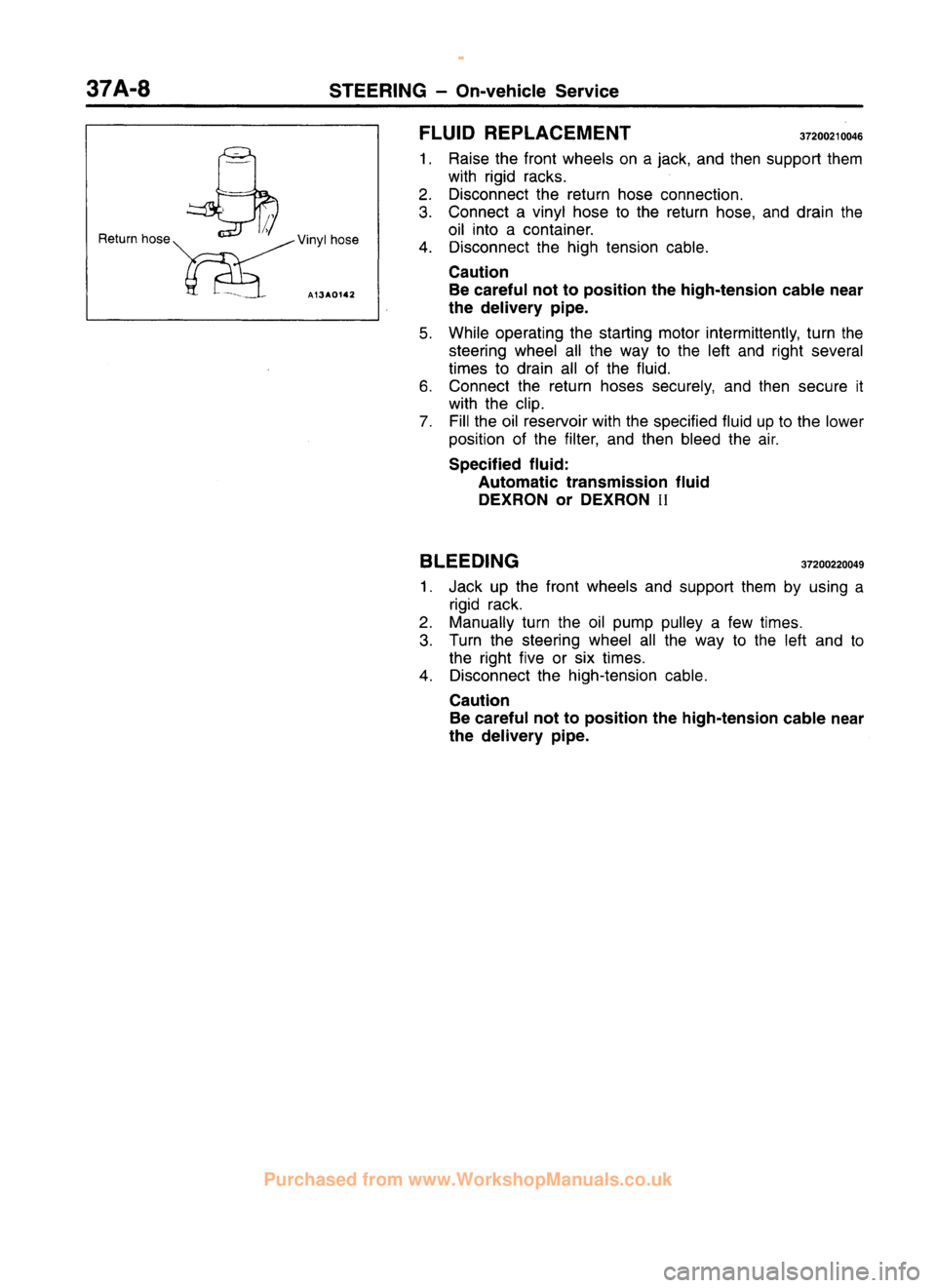 MITSUBISHI CARISMA 1995 Workshop Manual
www.WorkshopManuals.co.uk
Purchased from www.WorkshopManuals.co.uk MITSUBISHI CARISMA 1995 Workshop Manual
www.WorkshopManuals.co.uk
Purchased from www.WorkshopManuals.co.uk