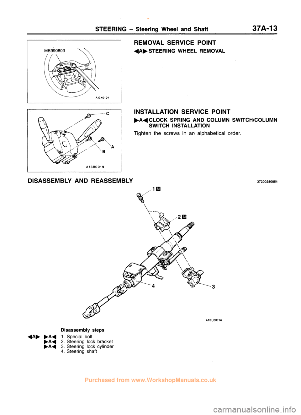 MITSUBISHI CARISMA 1995 Workshop Manual
www.WorkshopManuals.co.uk
Purchased from www.WorkshopManuals.co.uk MITSUBISHI CARISMA 1995 Workshop Manual
www.WorkshopManuals.co.uk
Purchased from www.WorkshopManuals.co.uk