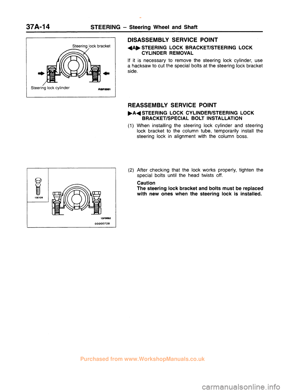 MITSUBISHI CARISMA 1995 Workshop Manual
www.WorkshopManuals.co.uk
Purchased from www.WorkshopManuals.co.uk MITSUBISHI CARISMA 1995 Workshop Manual
www.WorkshopManuals.co.uk
Purchased from www.WorkshopManuals.co.uk