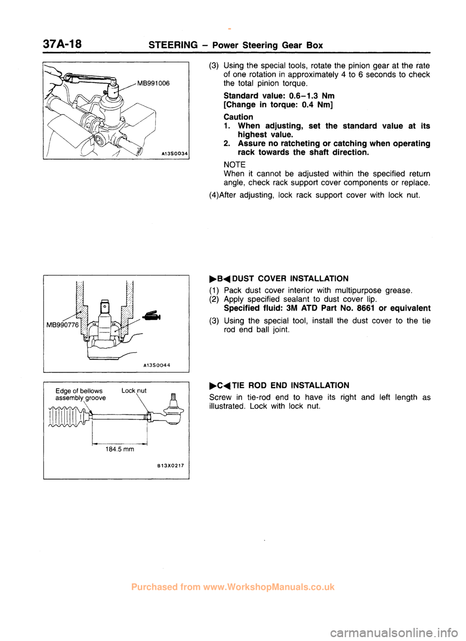 MITSUBISHI CARISMA 1995 Workshop Manual
www.WorkshopManuals.co.uk
Purchased from www.WorkshopManuals.co.uk MITSUBISHI CARISMA 1995 Workshop Manual
www.WorkshopManuals.co.uk
Purchased from www.WorkshopManuals.co.uk