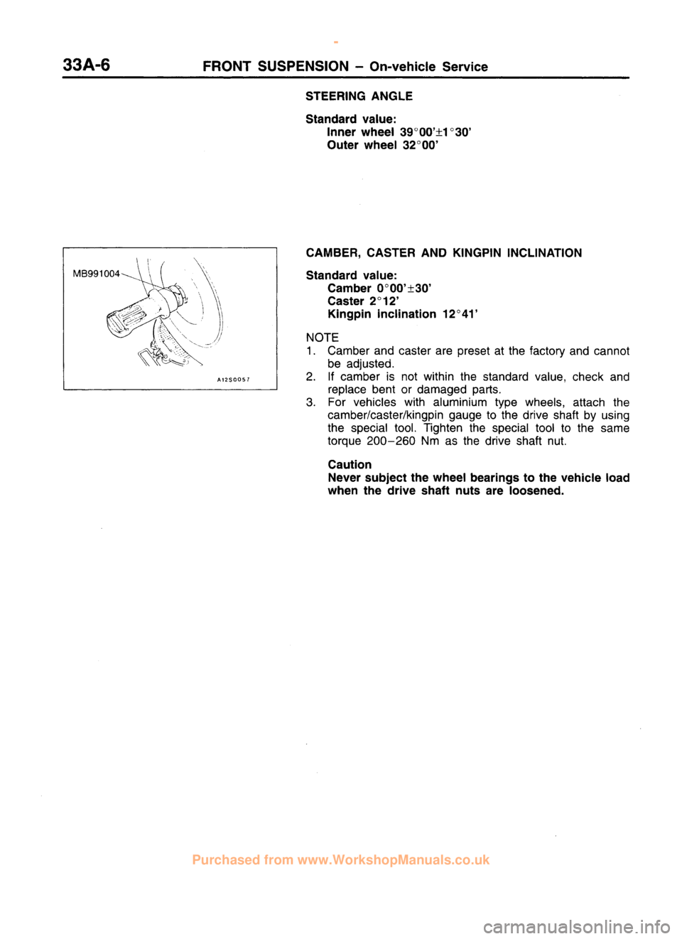 MITSUBISHI CARISMA 1995 Workshop Manual
www.WorkshopManuals.co.uk
Purchased from www.WorkshopManuals.co.uk MITSUBISHI CARISMA 1995 Workshop Manual
www.WorkshopManuals.co.uk
Purchased from www.WorkshopManuals.co.uk