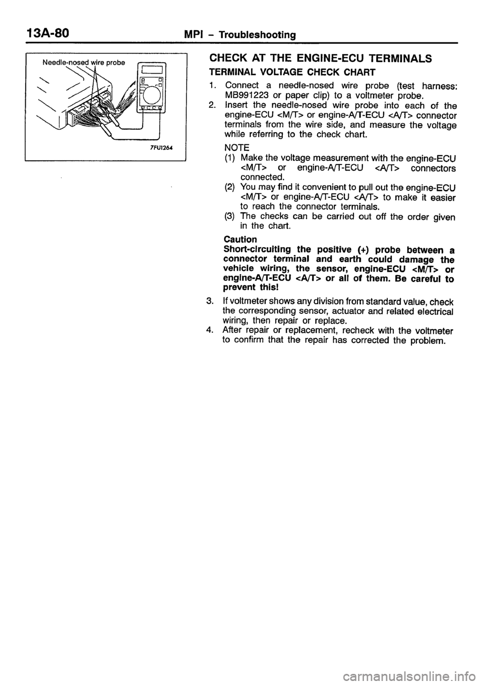 MITSUBISHI CARISMA 2001 Workshop Manual MITSUBISHI CARISMA 2001 Workshop Manual
