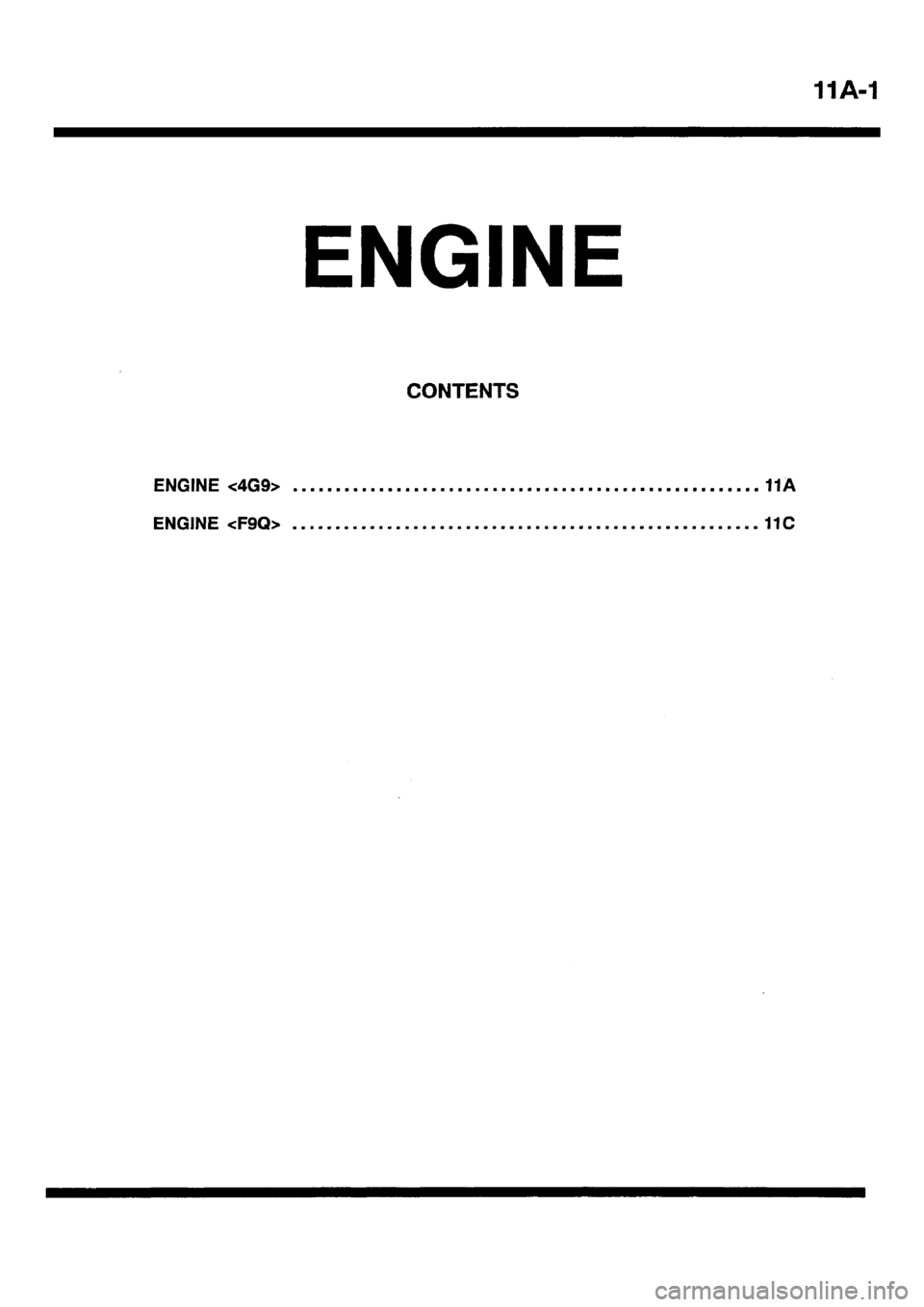 MITSUBISHI CARISMA 2001 User Guide MITSUBISHI CARISMA 2001 User Guide