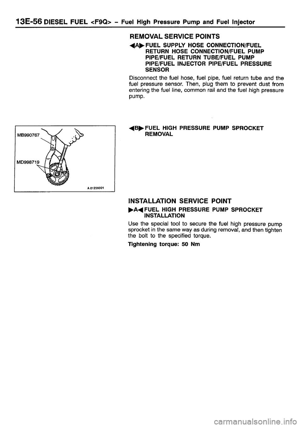 MITSUBISHI CARISMA 2001 Workshop Manual MITSUBISHI CARISMA 2001 Workshop Manual