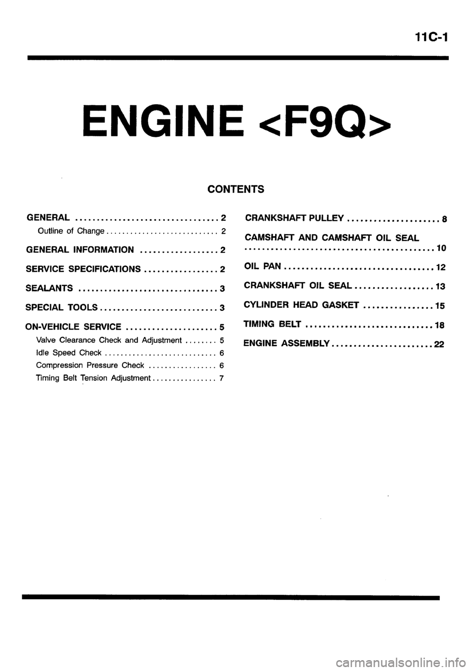 MITSUBISHI CARISMA 2001 Owners Guide MITSUBISHI CARISMA 2001 Owners Guide