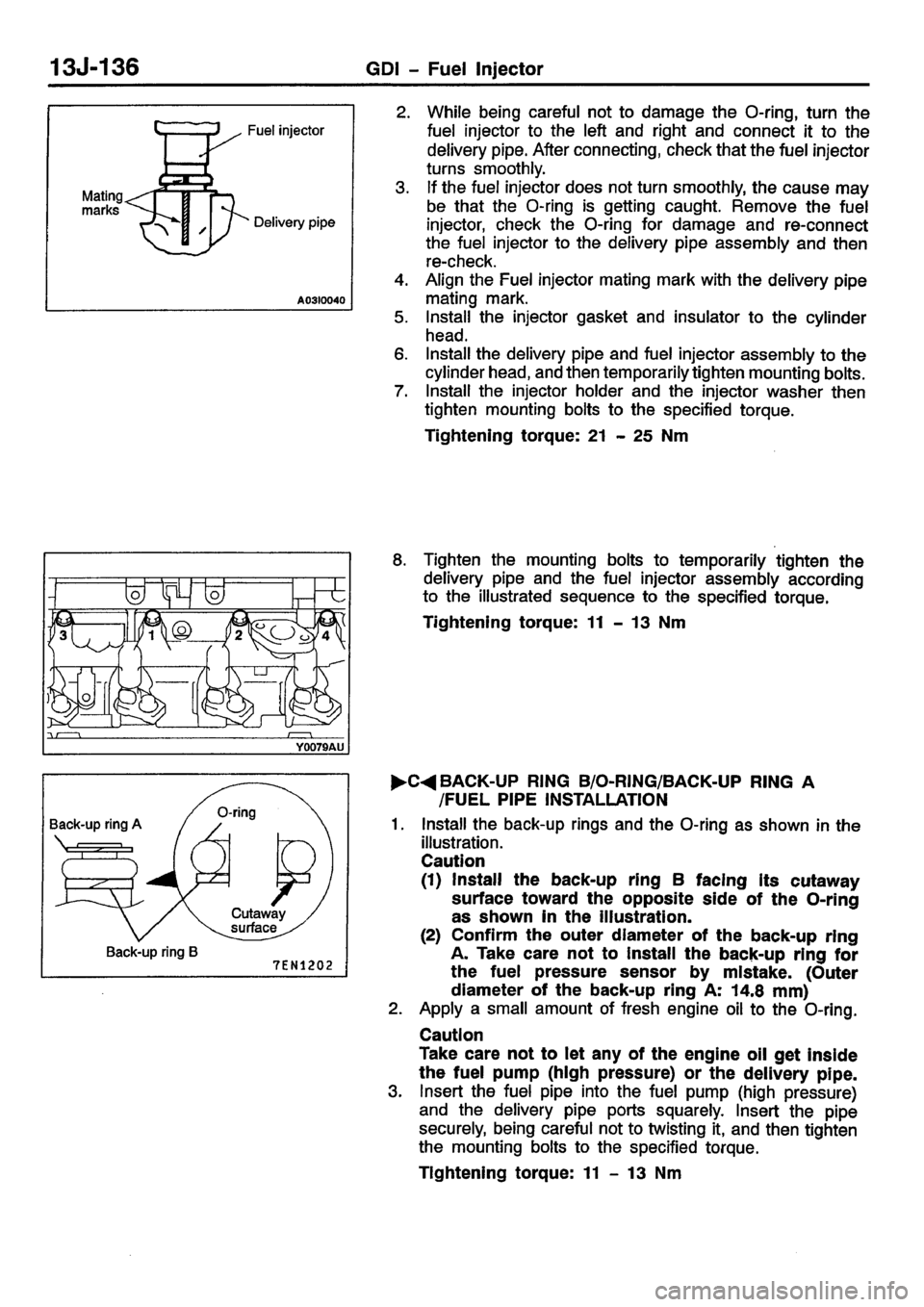 MITSUBISHI CARISMA 2001 Workshop Manual MITSUBISHI CARISMA 2001 Workshop Manual