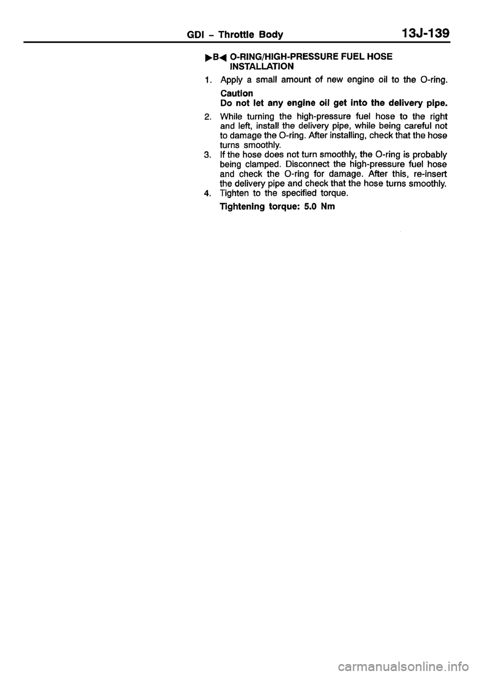 MITSUBISHI CARISMA 2001 Workshop Manual MITSUBISHI CARISMA 2001 Workshop Manual