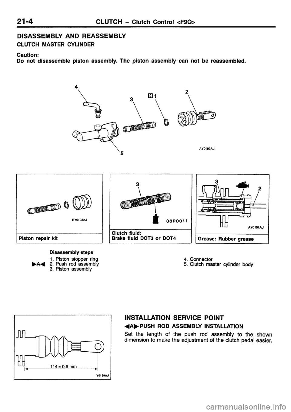 MITSUBISHI CARISMA 2001 Workshop Manual MITSUBISHI CARISMA 2001 Workshop Manual