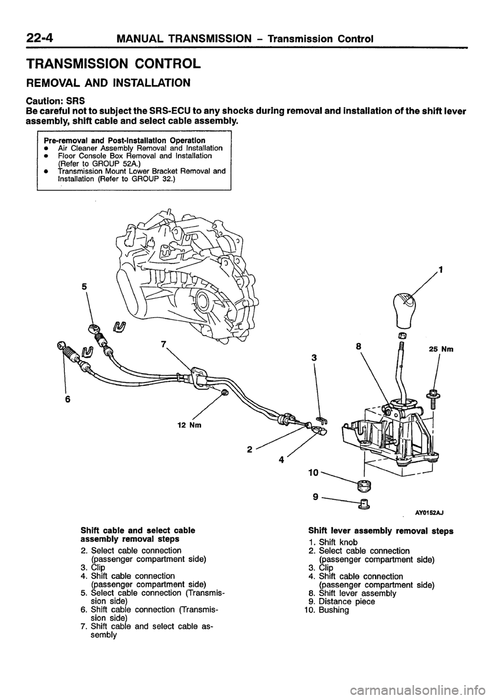 MITSUBISHI CARISMA 2001 Workshop Manual MITSUBISHI CARISMA 2001 Workshop Manual