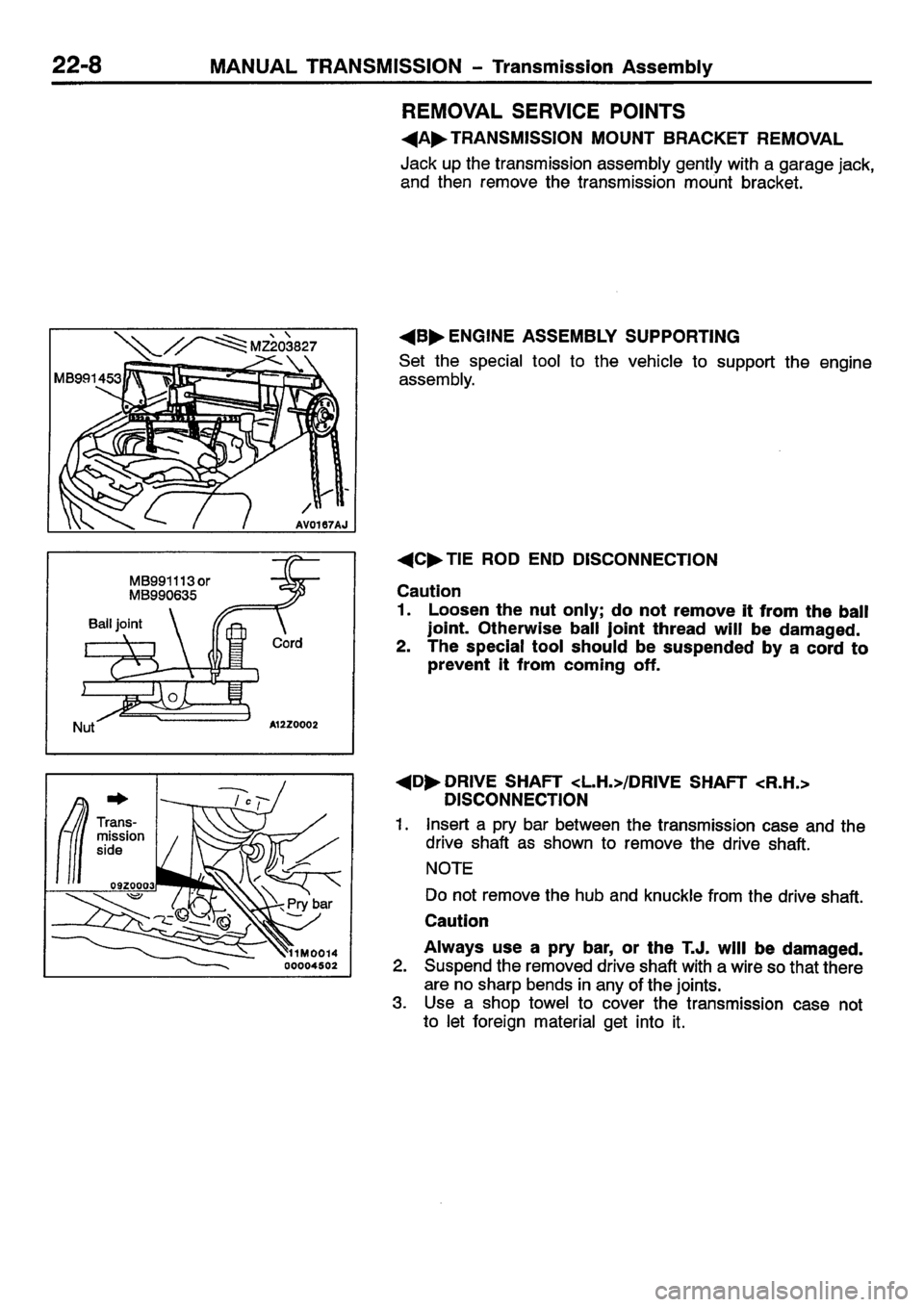 MITSUBISHI CARISMA 2001 Workshop Manual MITSUBISHI CARISMA 2001 Workshop Manual