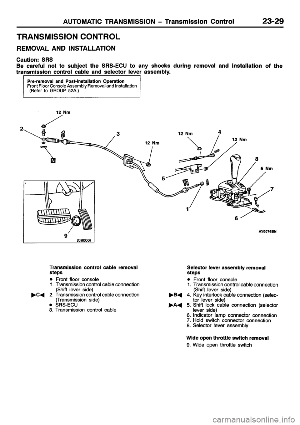 MITSUBISHI CARISMA 2001 Workshop Manual MITSUBISHI CARISMA 2001 Workshop Manual