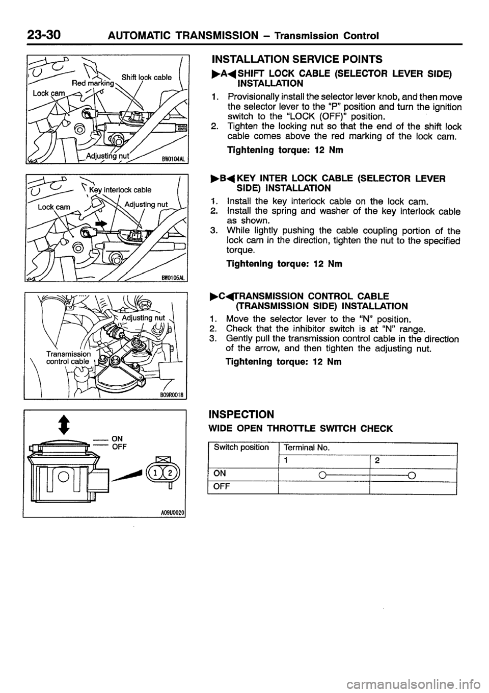 MITSUBISHI CARISMA 2001 Workshop Manual MITSUBISHI CARISMA 2001 Workshop Manual