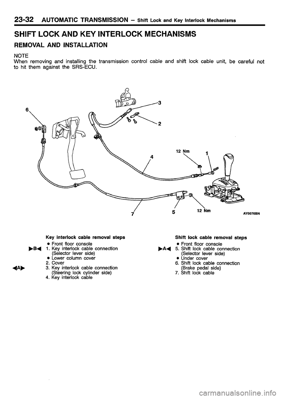 MITSUBISHI CARISMA 2001 Workshop Manual MITSUBISHI CARISMA 2001 Workshop Manual