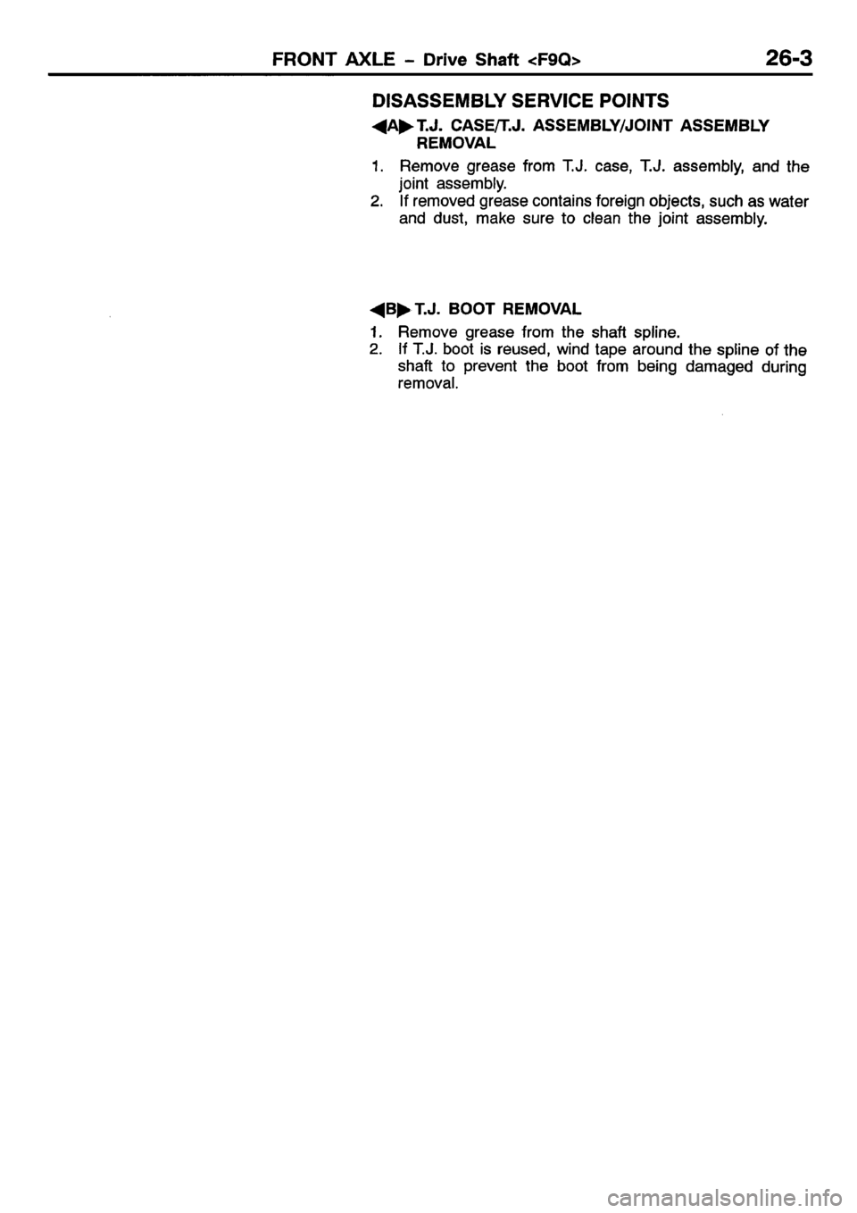 MITSUBISHI CARISMA 2001 Workshop Manual MITSUBISHI CARISMA 2001 Workshop Manual