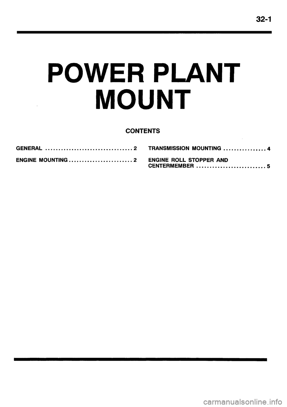 MITSUBISHI CARISMA 2001 Workshop Manual MITSUBISHI CARISMA 2001 Workshop Manual