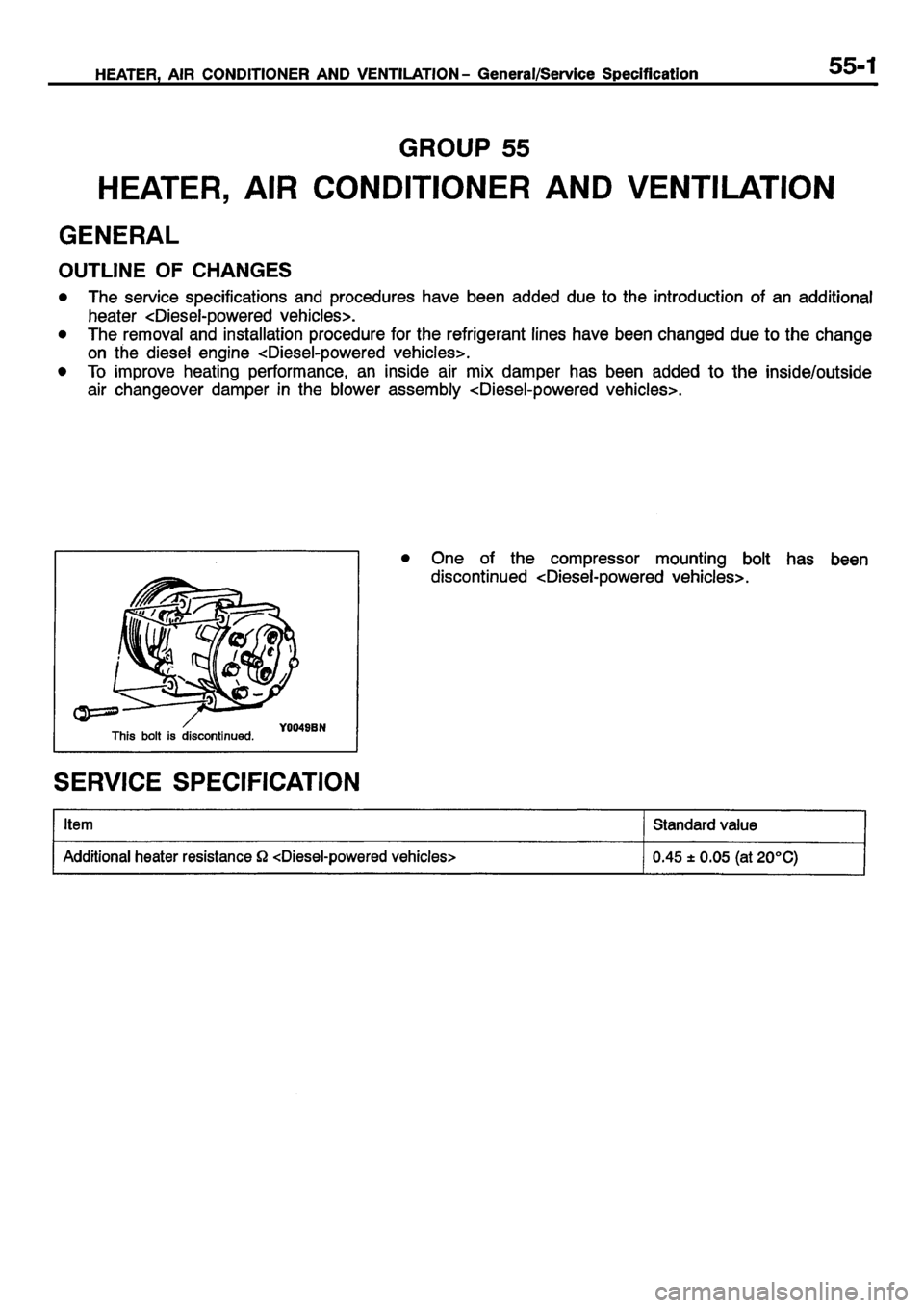 MITSUBISHI CARISMA 2001 Workshop Manual MITSUBISHI CARISMA 2001 Workshop Manual