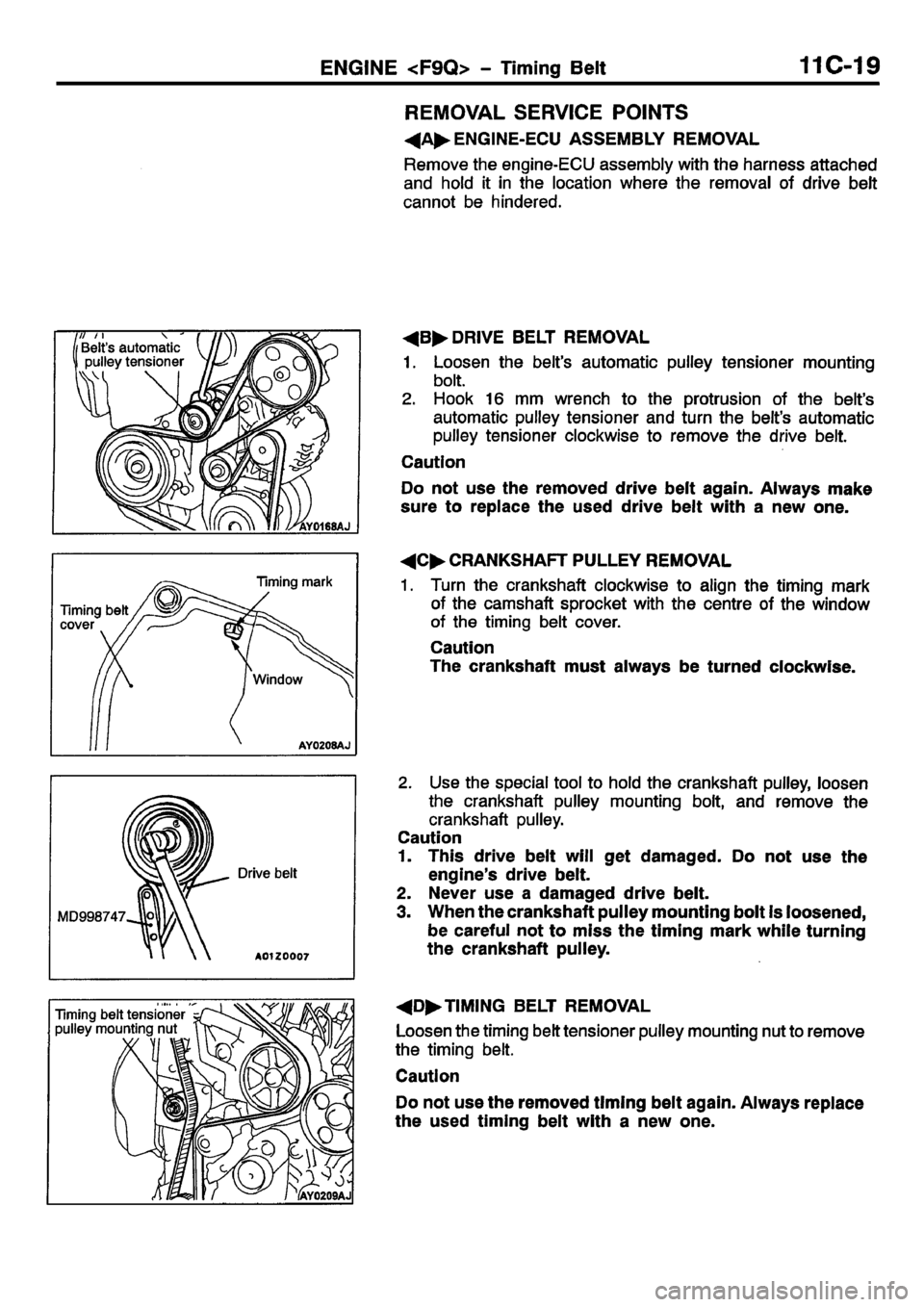 MITSUBISHI CARISMA 2001 Service Manual MITSUBISHI CARISMA 2001 Service Manual