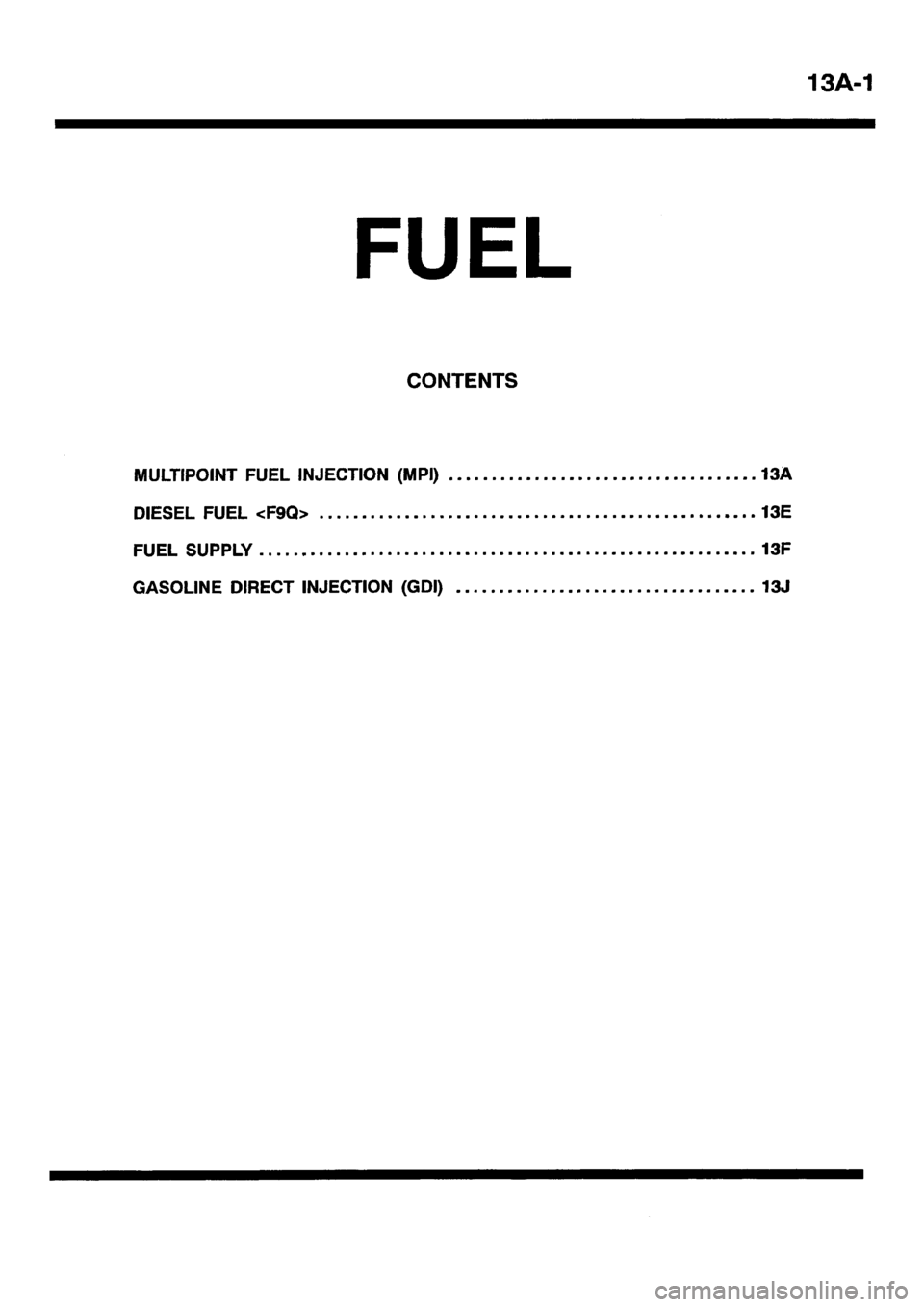 MITSUBISHI CARISMA 2001 Repair Manual MITSUBISHI CARISMA 2001 Repair Manual