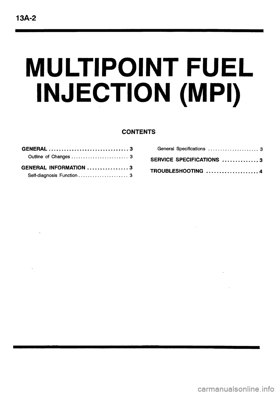 MITSUBISHI CARISMA 2001 Repair Manual MITSUBISHI CARISMA 2001 Repair Manual