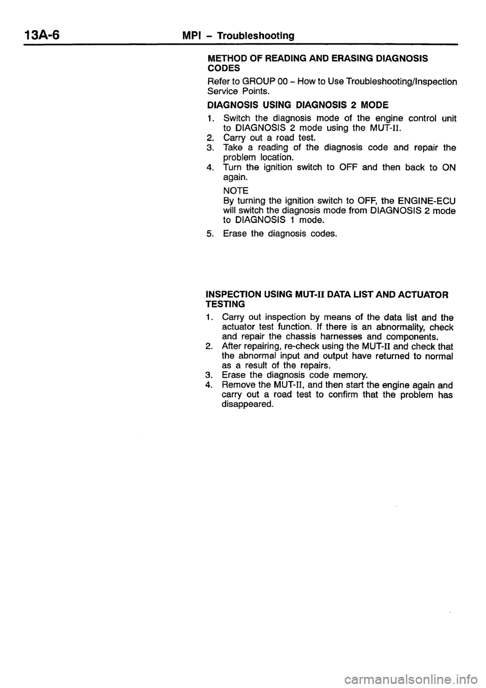 MITSUBISHI CARISMA 2001 Repair Manual MITSUBISHI CARISMA 2001 Repair Manual