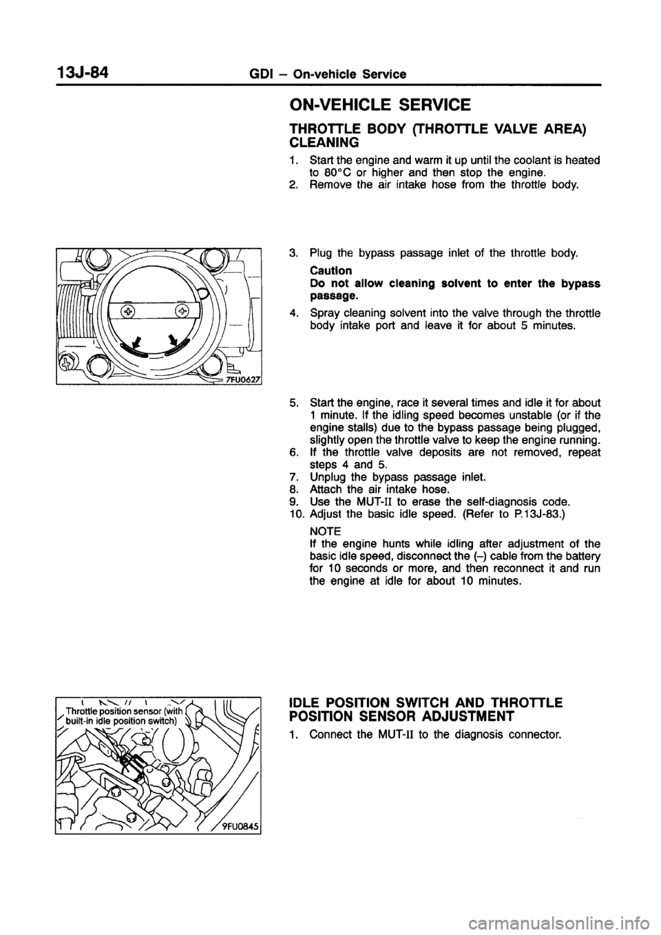 MITSUBISHI CARISMA 1998 Workshop Manual MITSUBISHI CARISMA 1998 Workshop Manual