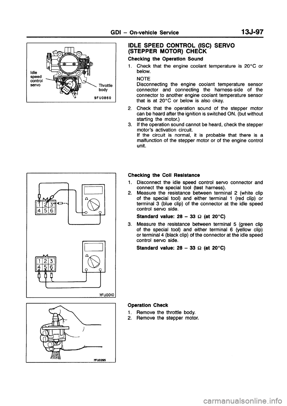 MITSUBISHI CARISMA 1998 Workshop Manual MITSUBISHI CARISMA 1998 Workshop Manual