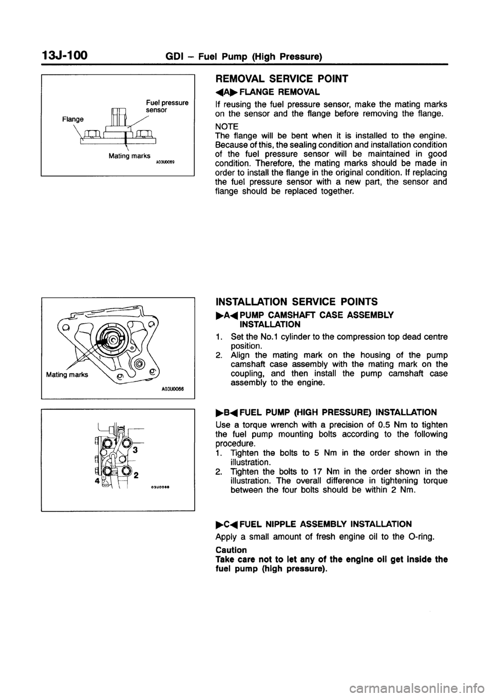 MITSUBISHI CARISMA 1998 Workshop Manual MITSUBISHI CARISMA 1998 Workshop Manual