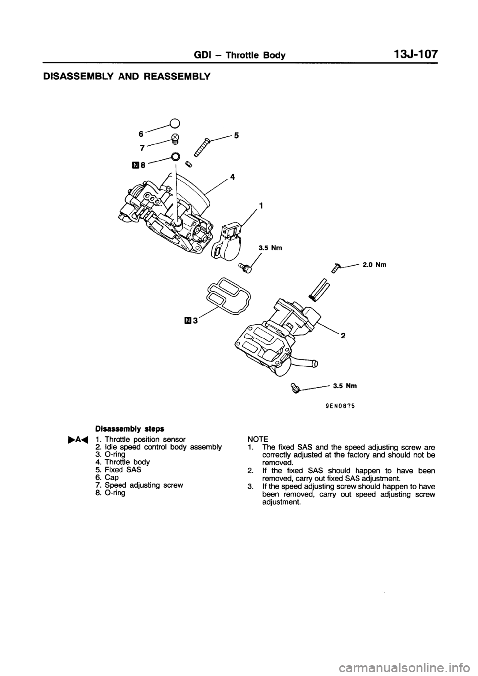 MITSUBISHI CARISMA 1998 Workshop Manual MITSUBISHI CARISMA 1998 Workshop Manual