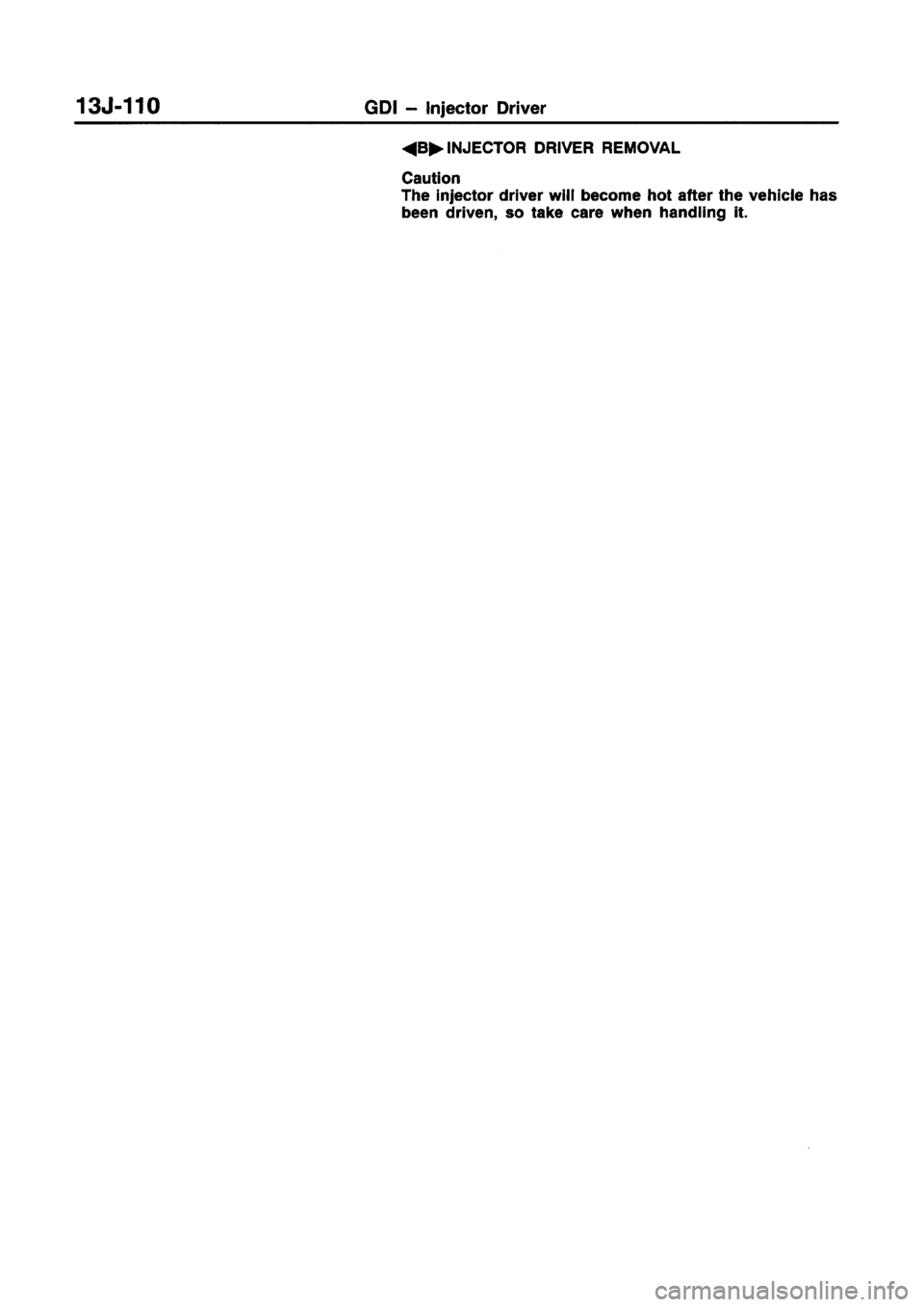 MITSUBISHI CARISMA 1998 Workshop Manual MITSUBISHI CARISMA 1998 Workshop Manual