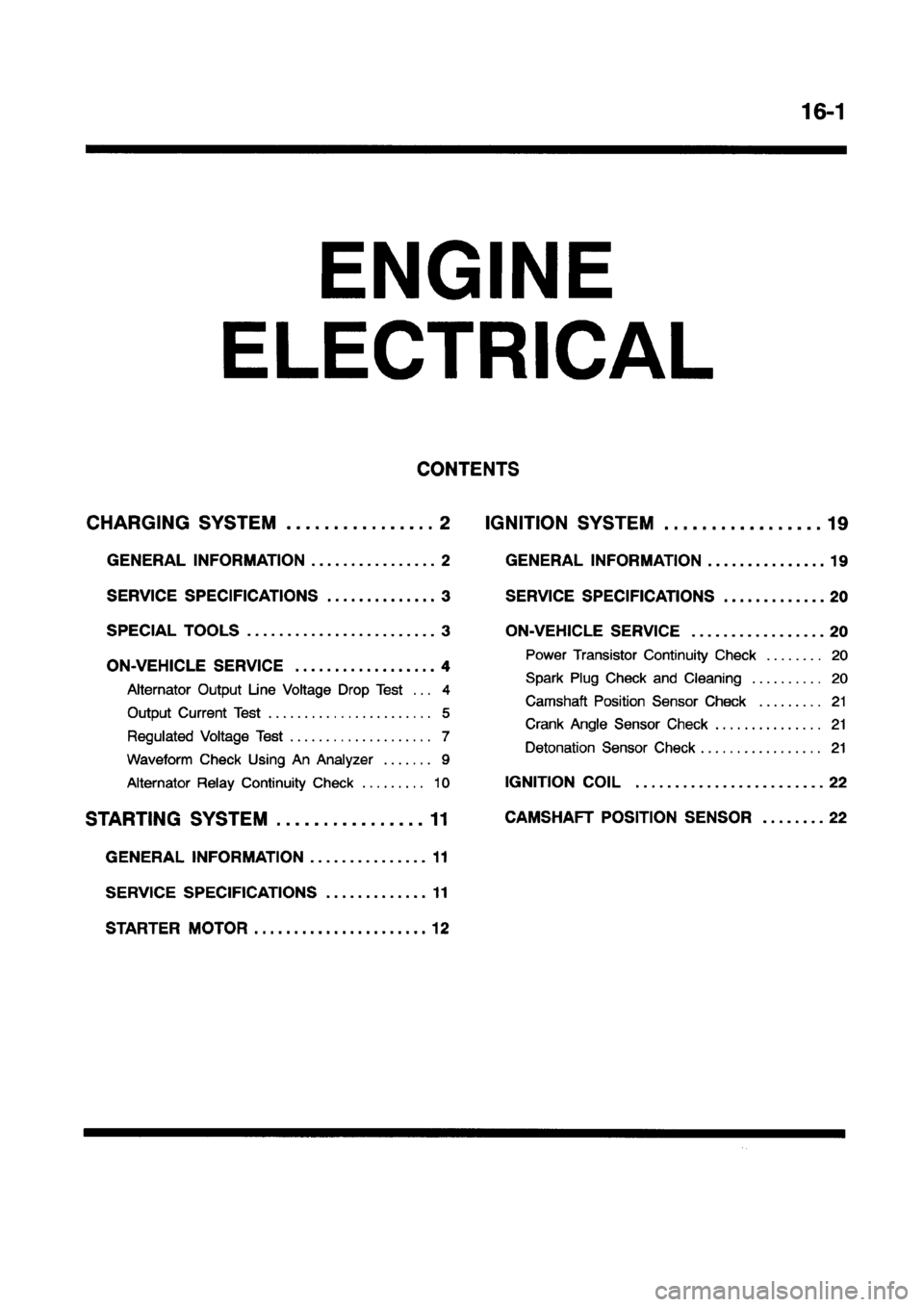 MITSUBISHI CARISMA 1998 Workshop Manual MITSUBISHI CARISMA 1998 Workshop Manual