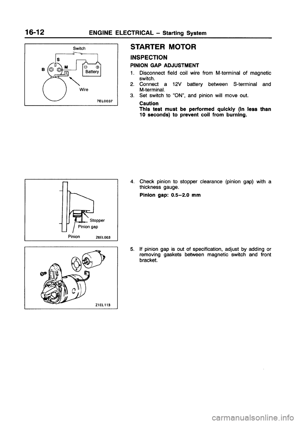 MITSUBISHI CARISMA 1998 Workshop Manual MITSUBISHI CARISMA 1998 Workshop Manual