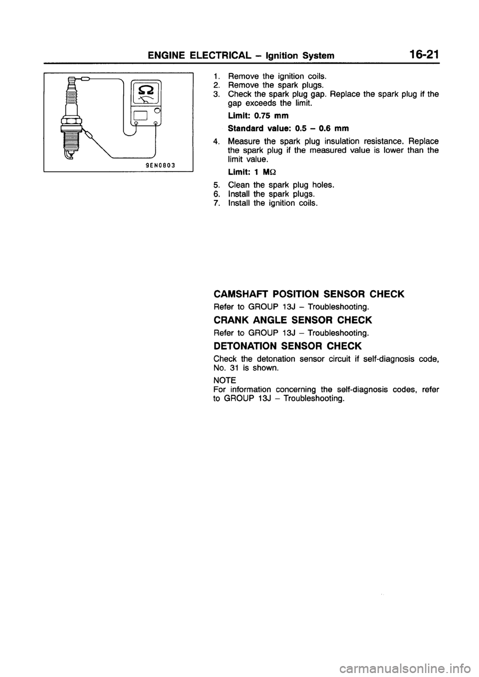 MITSUBISHI CARISMA 1998 Workshop Manual MITSUBISHI CARISMA 1998 Workshop Manual