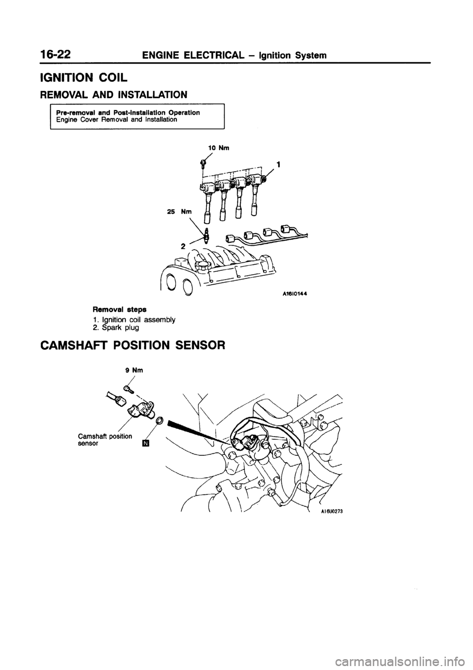 MITSUBISHI CARISMA 1998 Workshop Manual MITSUBISHI CARISMA 1998 Workshop Manual