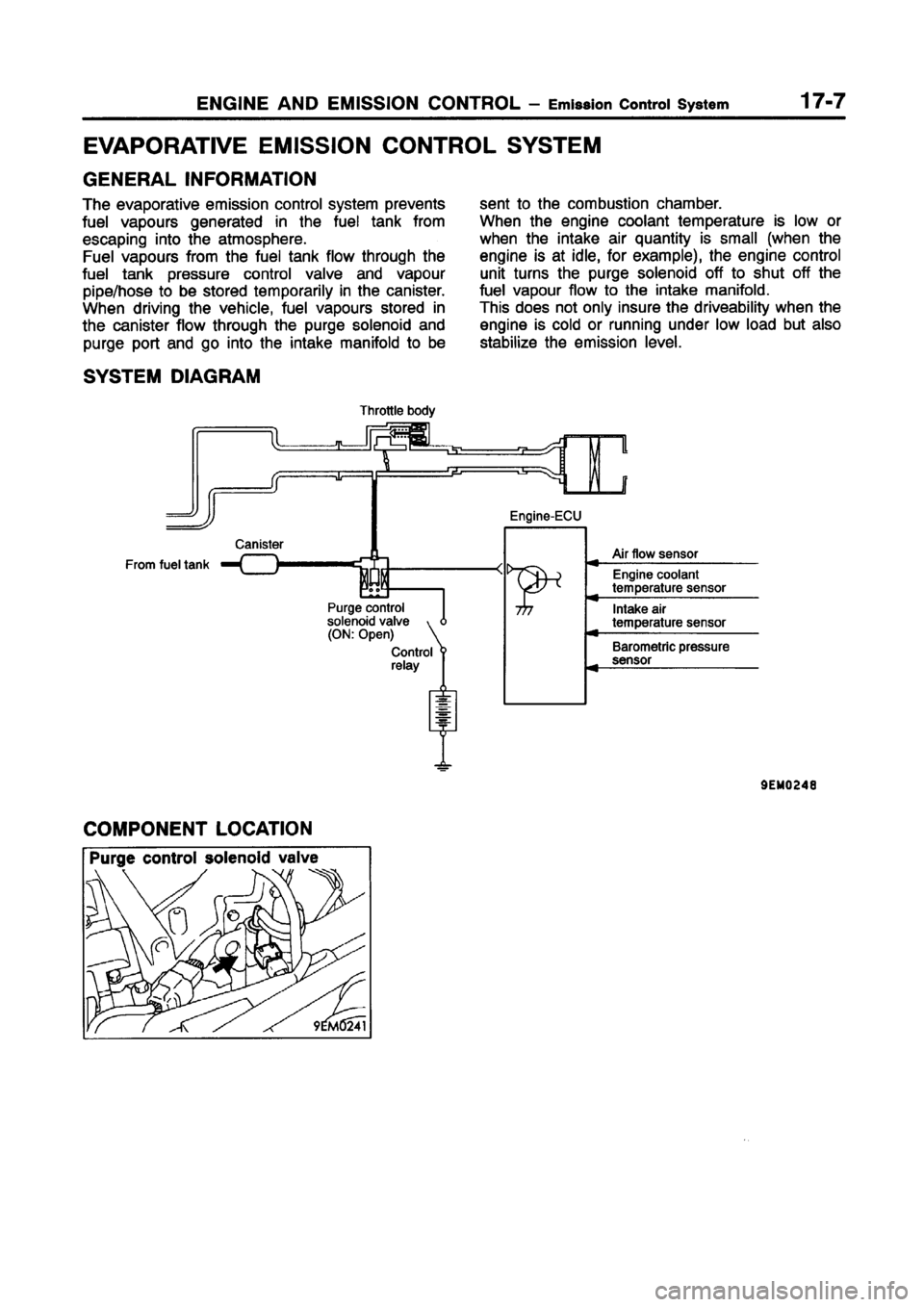 MITSUBISHI CARISMA 1998 Workshop Manual MITSUBISHI CARISMA 1998 Workshop Manual