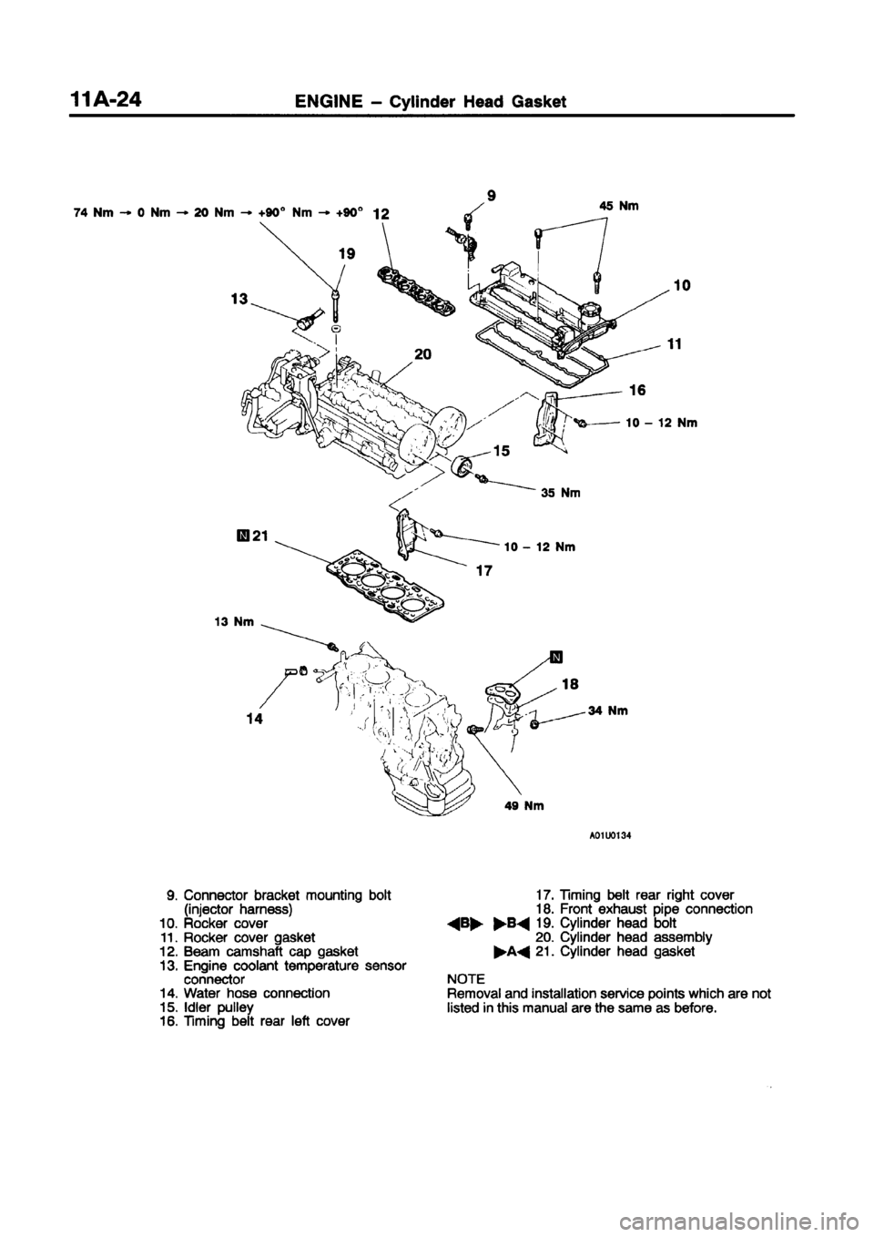MITSUBISHI CARISMA 1998 Owners Manual 