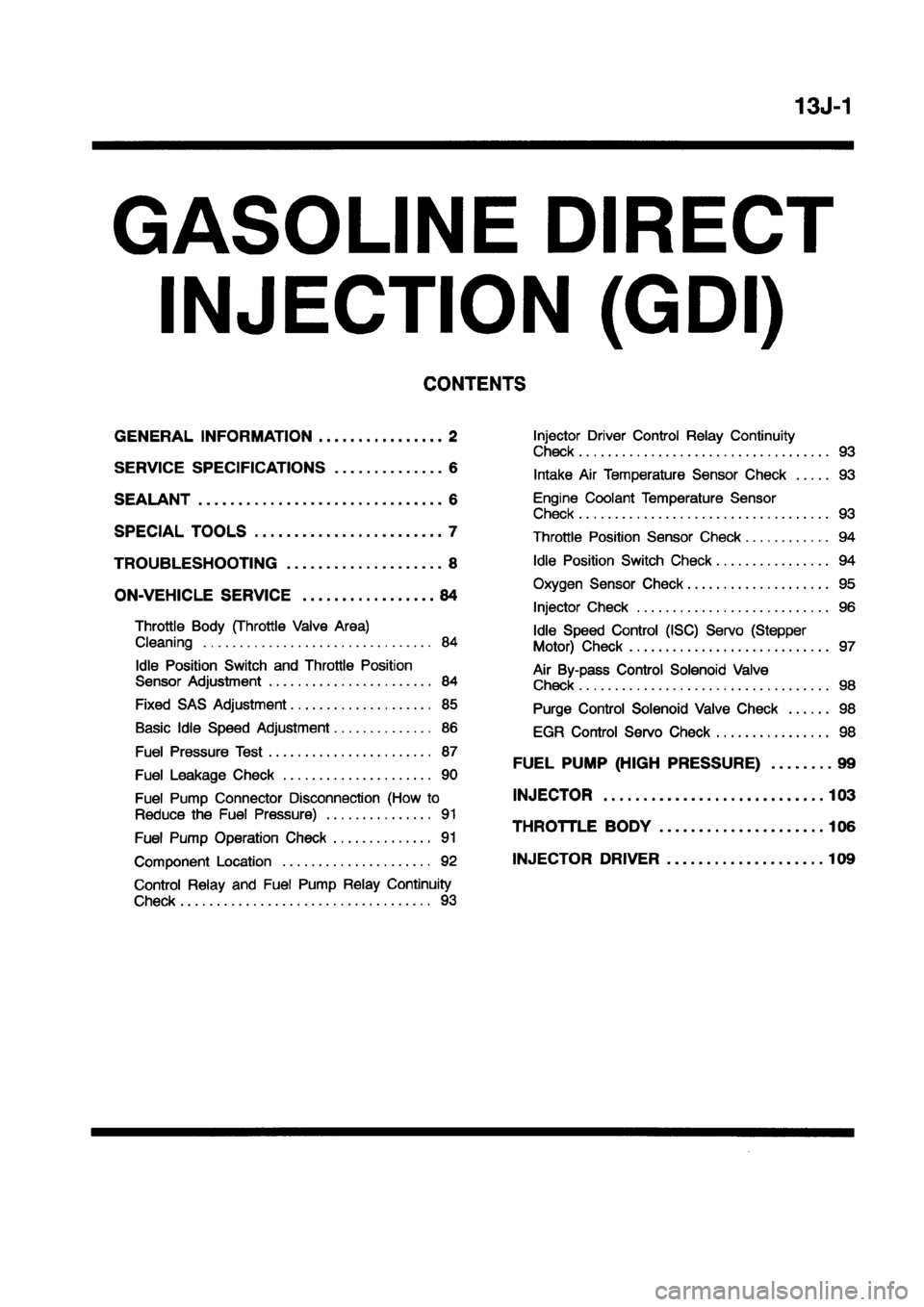 MITSUBISHI CARISMA 1998 Owners Guide MITSUBISHI CARISMA 1998 Owners Guide