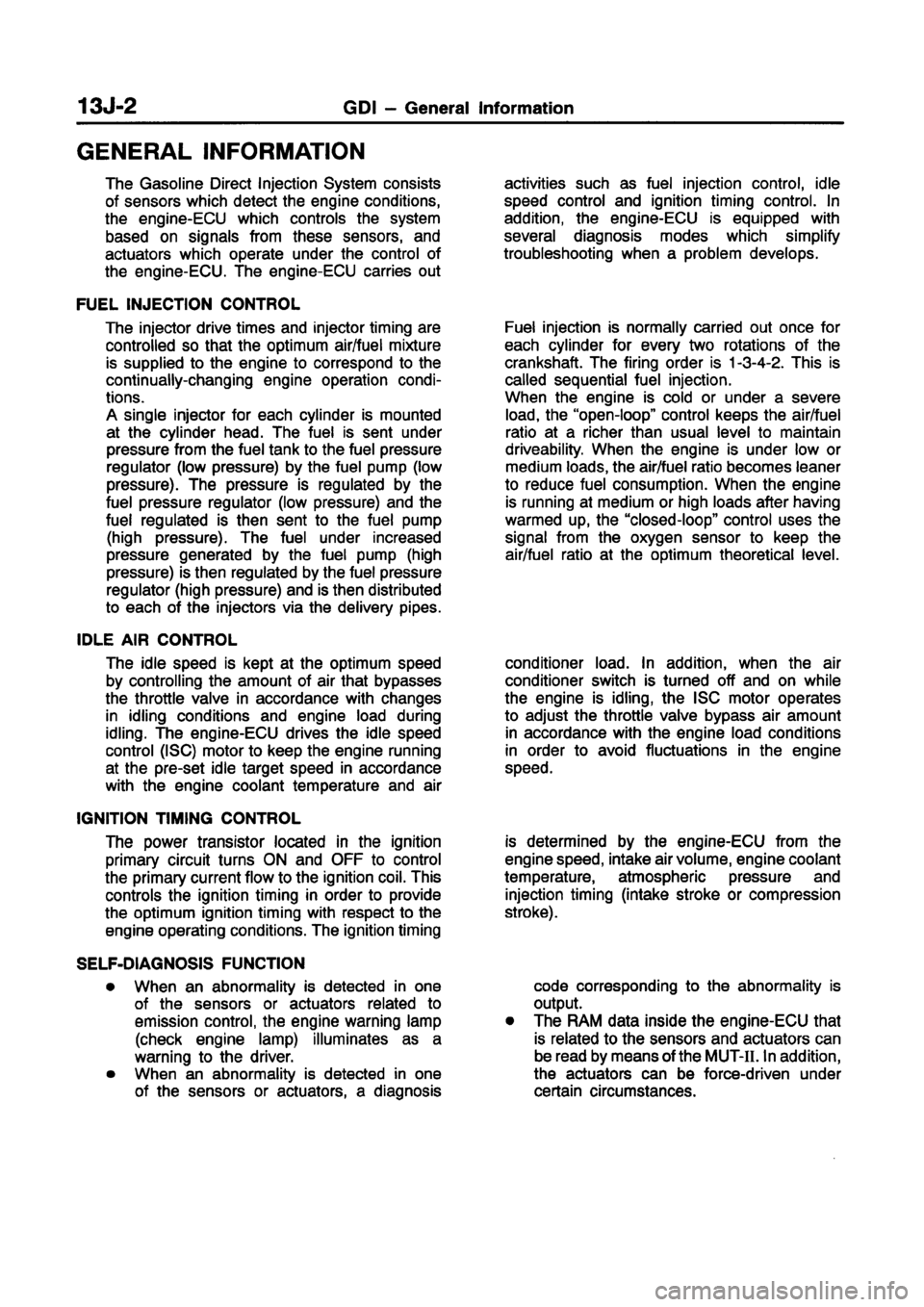 MITSUBISHI CARISMA 1998 Service Manual MITSUBISHI CARISMA 1998 Service Manual