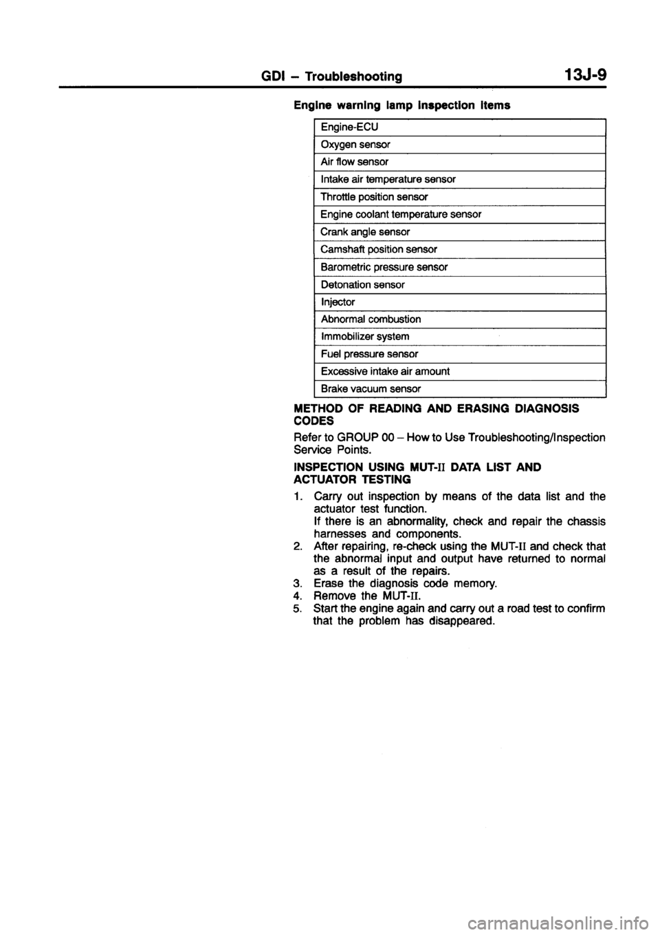 MITSUBISHI CARISMA 1998 Service Manual MITSUBISHI CARISMA 1998 Service Manual