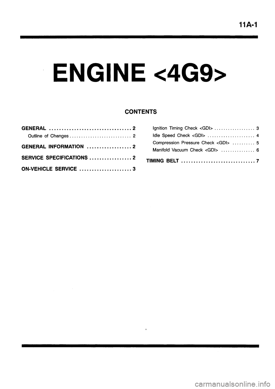 MITSUBISHI CARISMA 1999 User Guide MITSUBISHI CARISMA 1999 User Guide