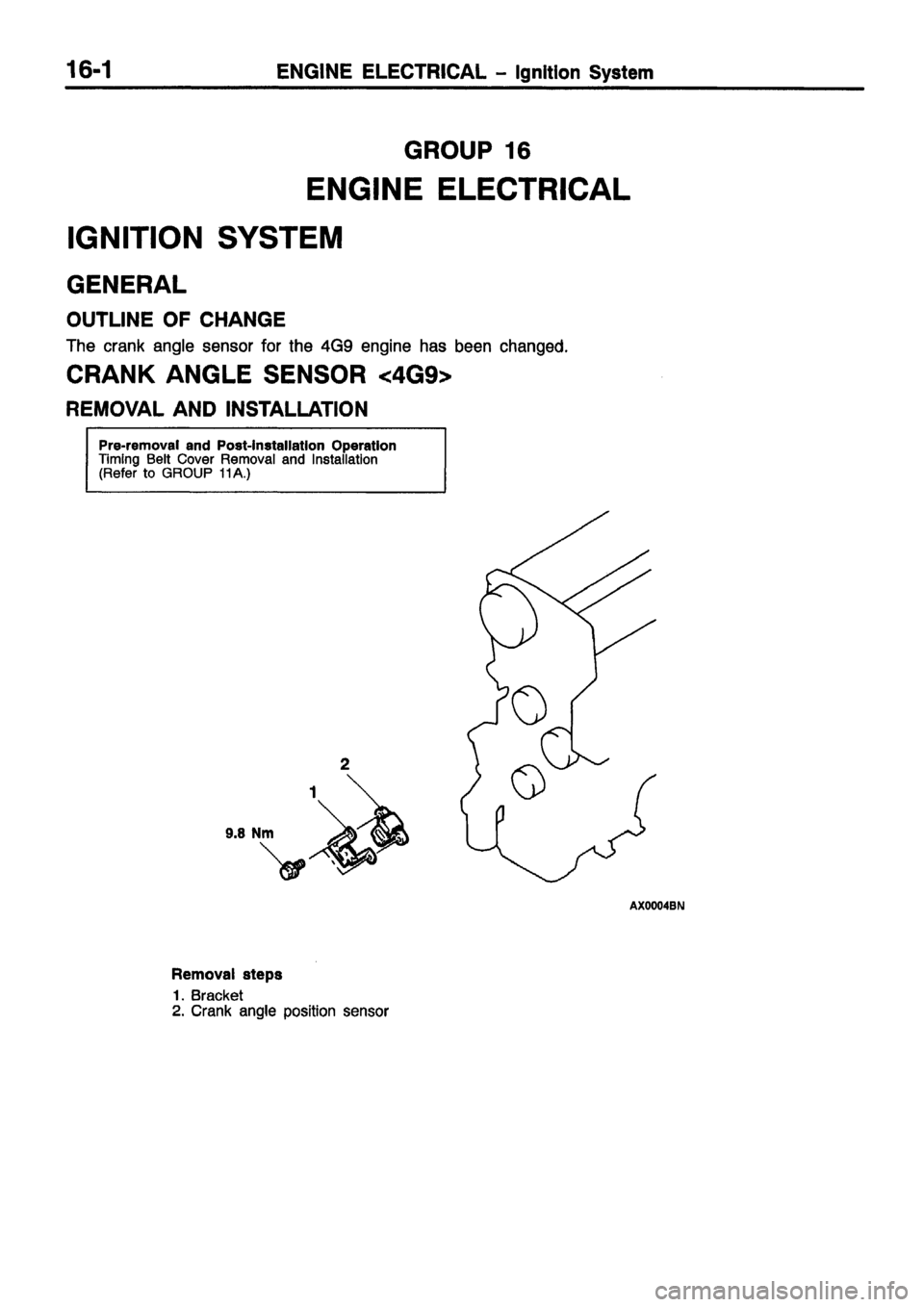 MITSUBISHI CARISMA 1999 Workshop Manual MITSUBISHI CARISMA 1999 Workshop Manual